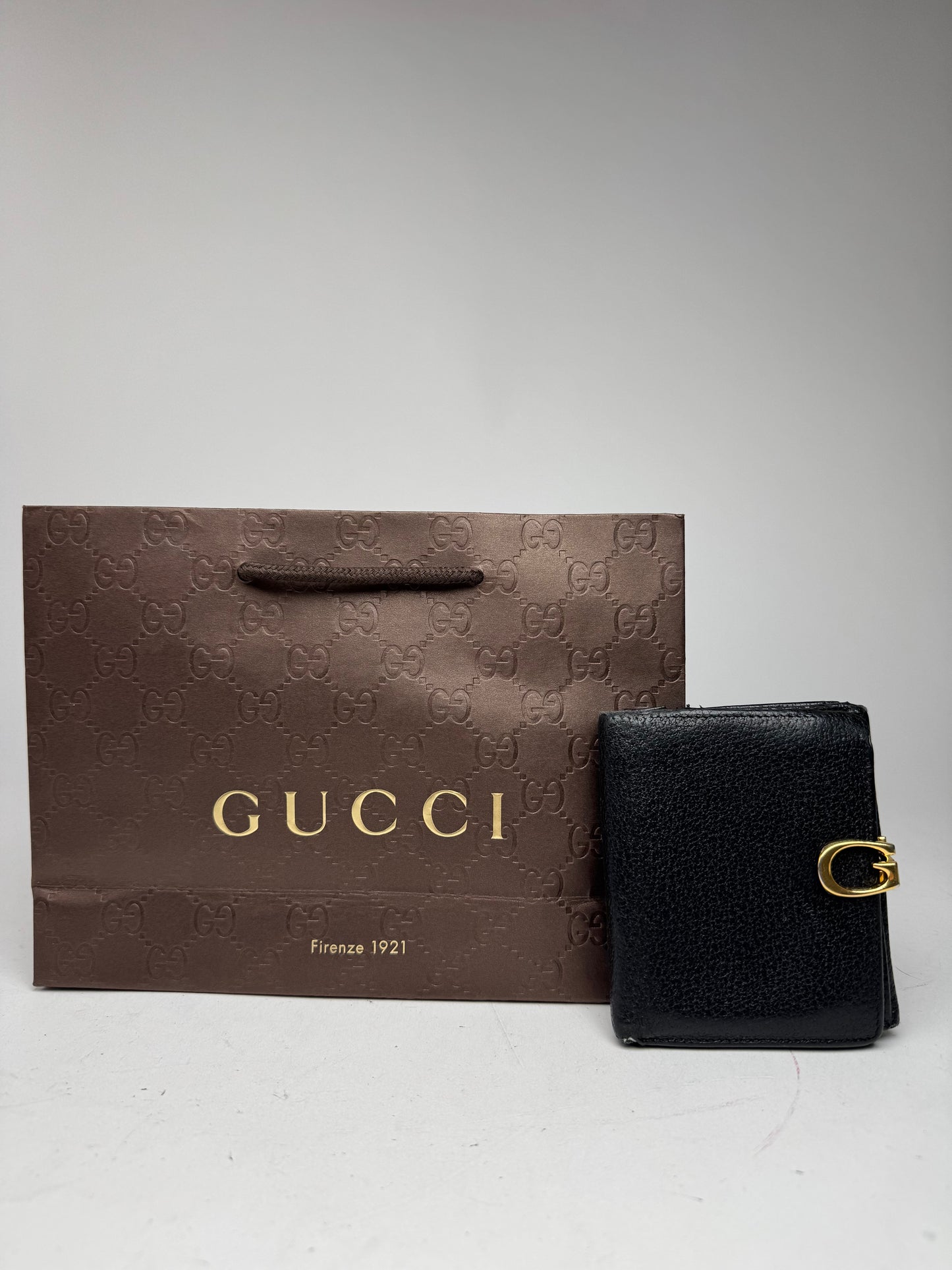 Vintage Gucci Leather Wallet Black