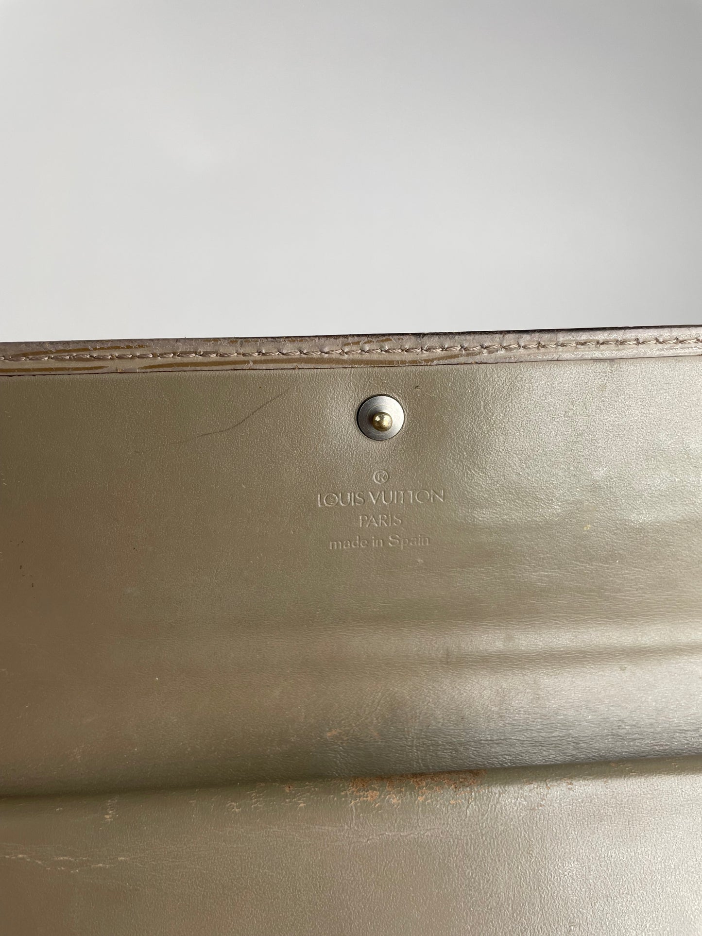 Vintage Louis Vuitton EPI leather kimono Wallet Grey/Brown