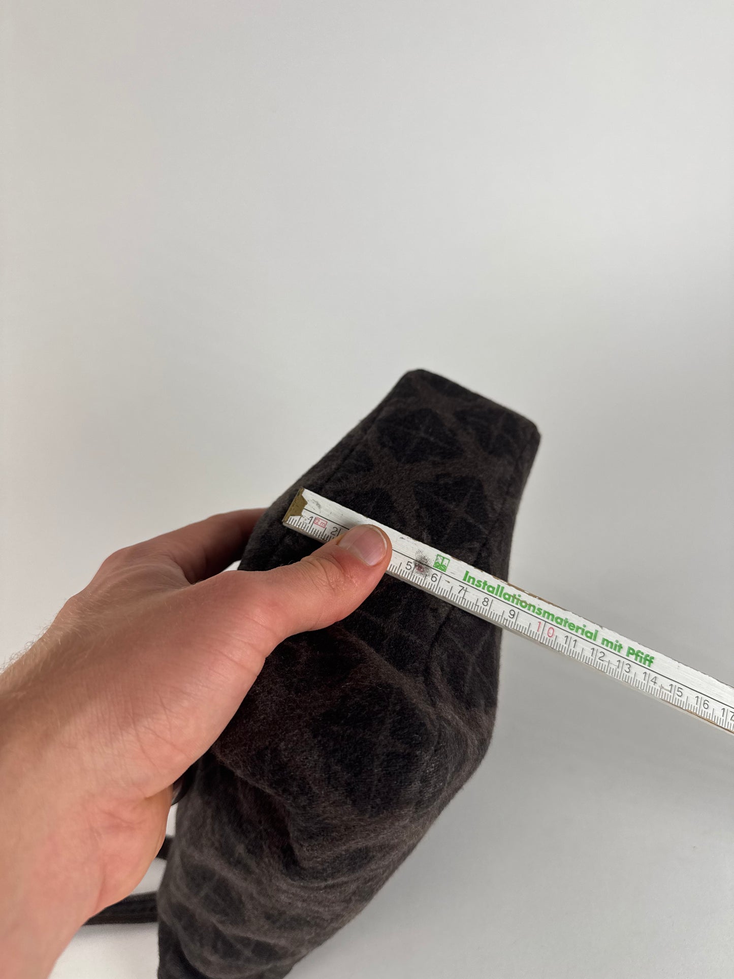 Vintage Bottega Veneta Wool Monogram Shopper Brown