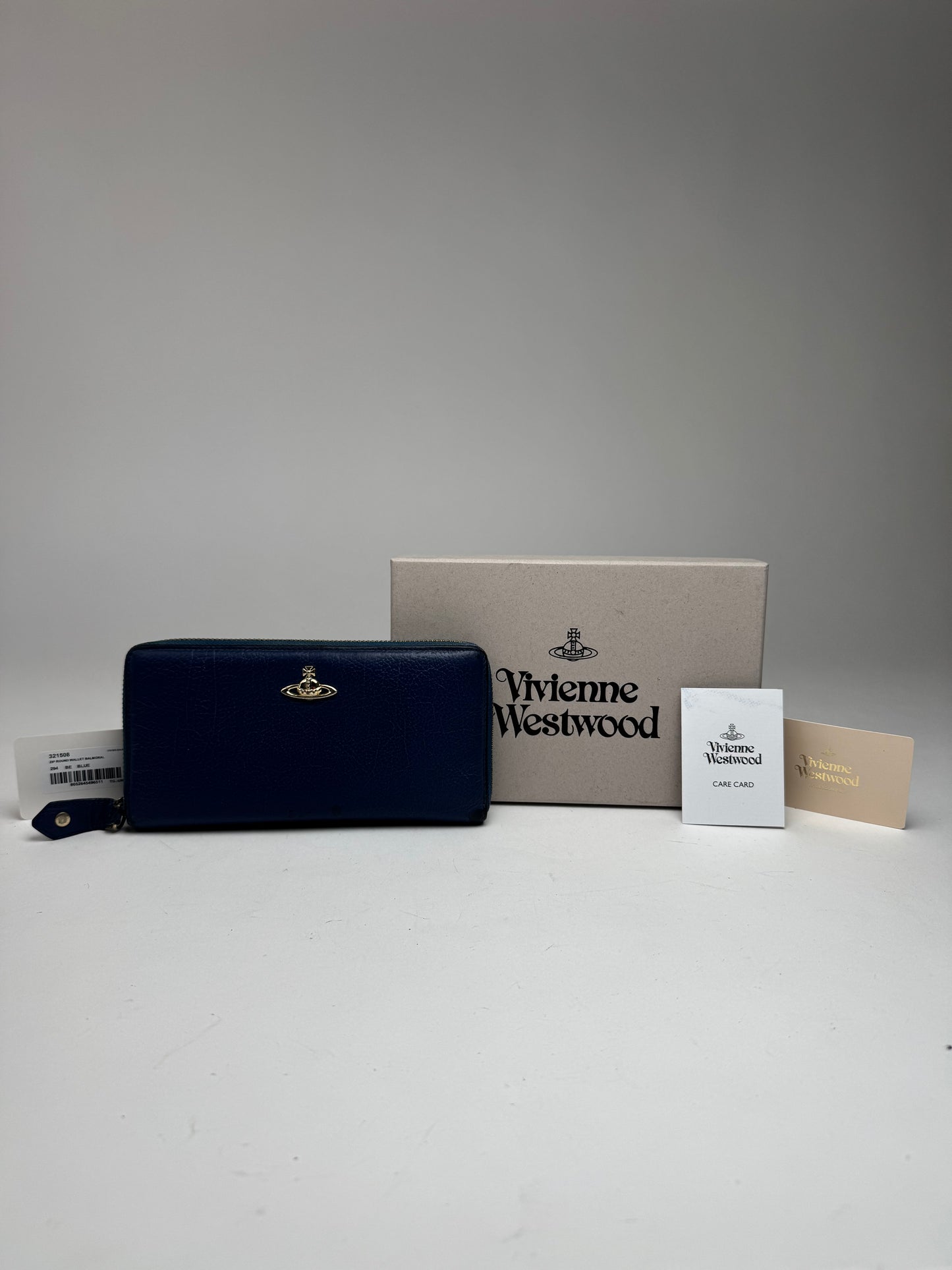 Vintage Vivienne Westwood Leather Wallet Blue