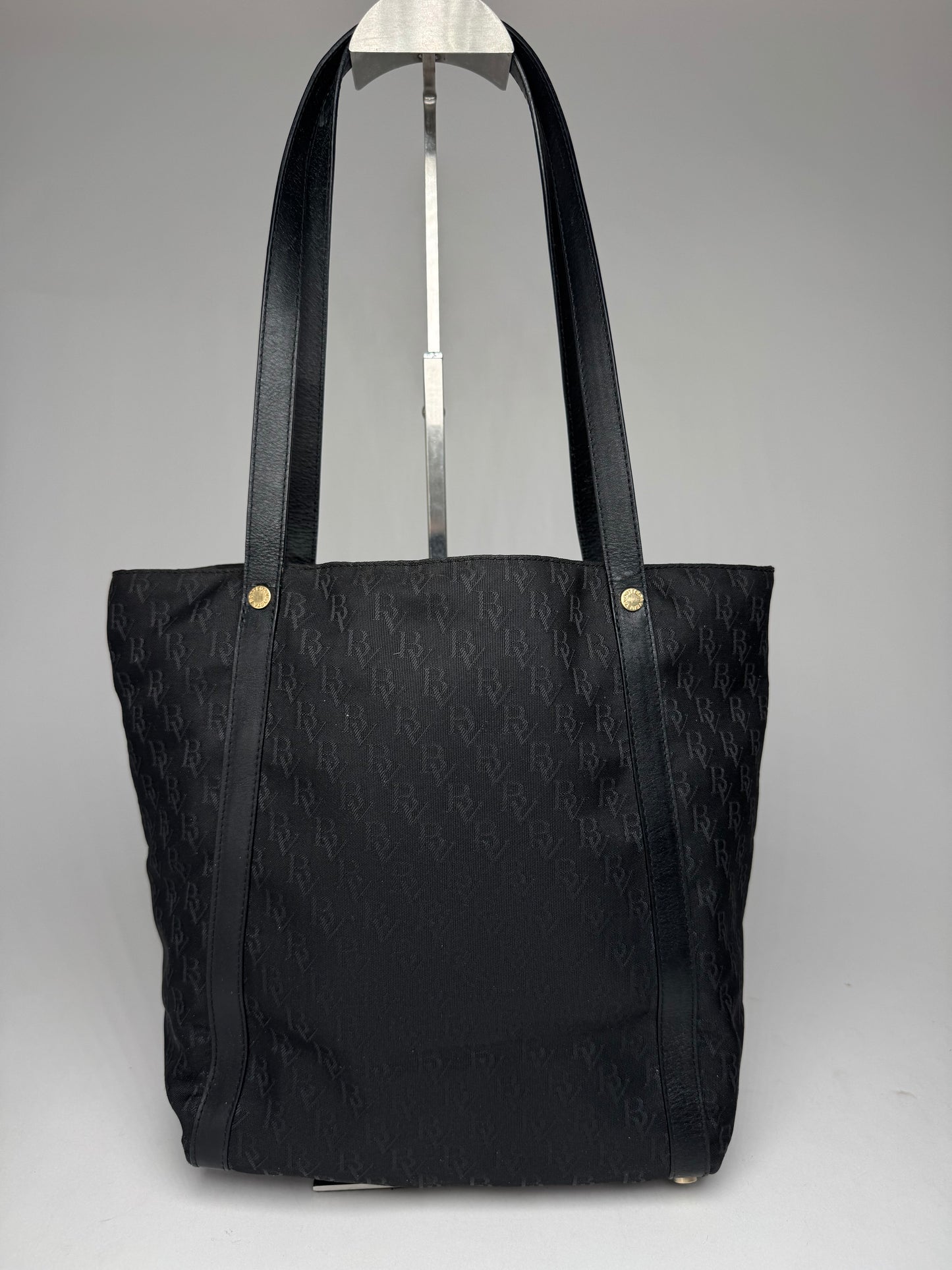 Vintage Bottega Veneta Monogramm Canvas Shopper