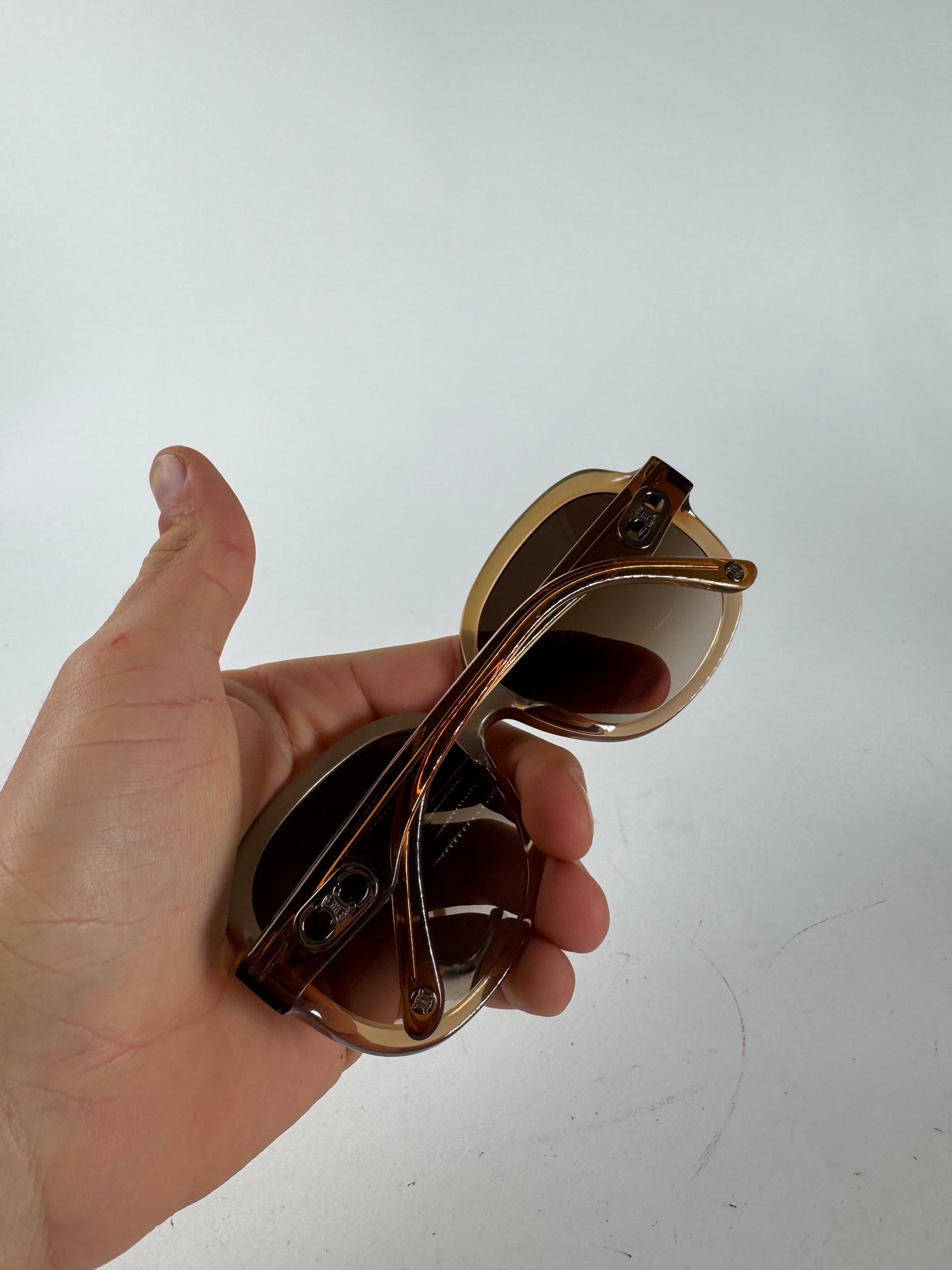 Vintage Celine Paris Oversized sunglasses Brown