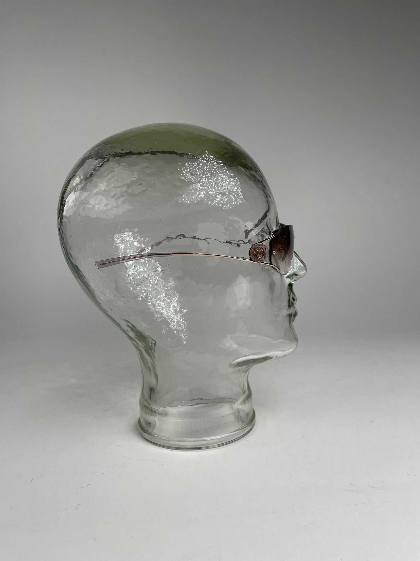 Vintage Loewe Madrid Frameless Sunglasses purple silver