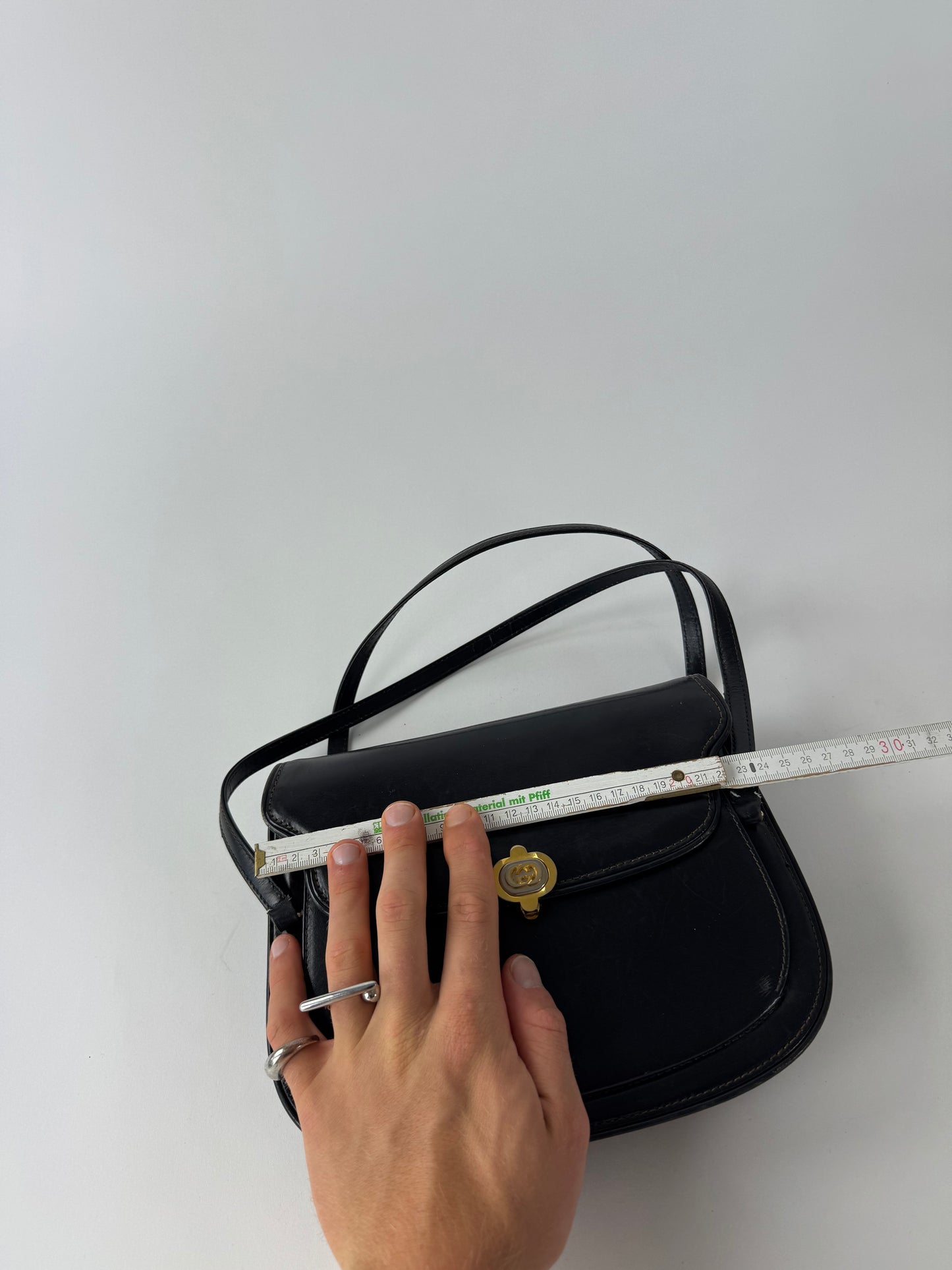 Vintage Gucci Leather Bag Black