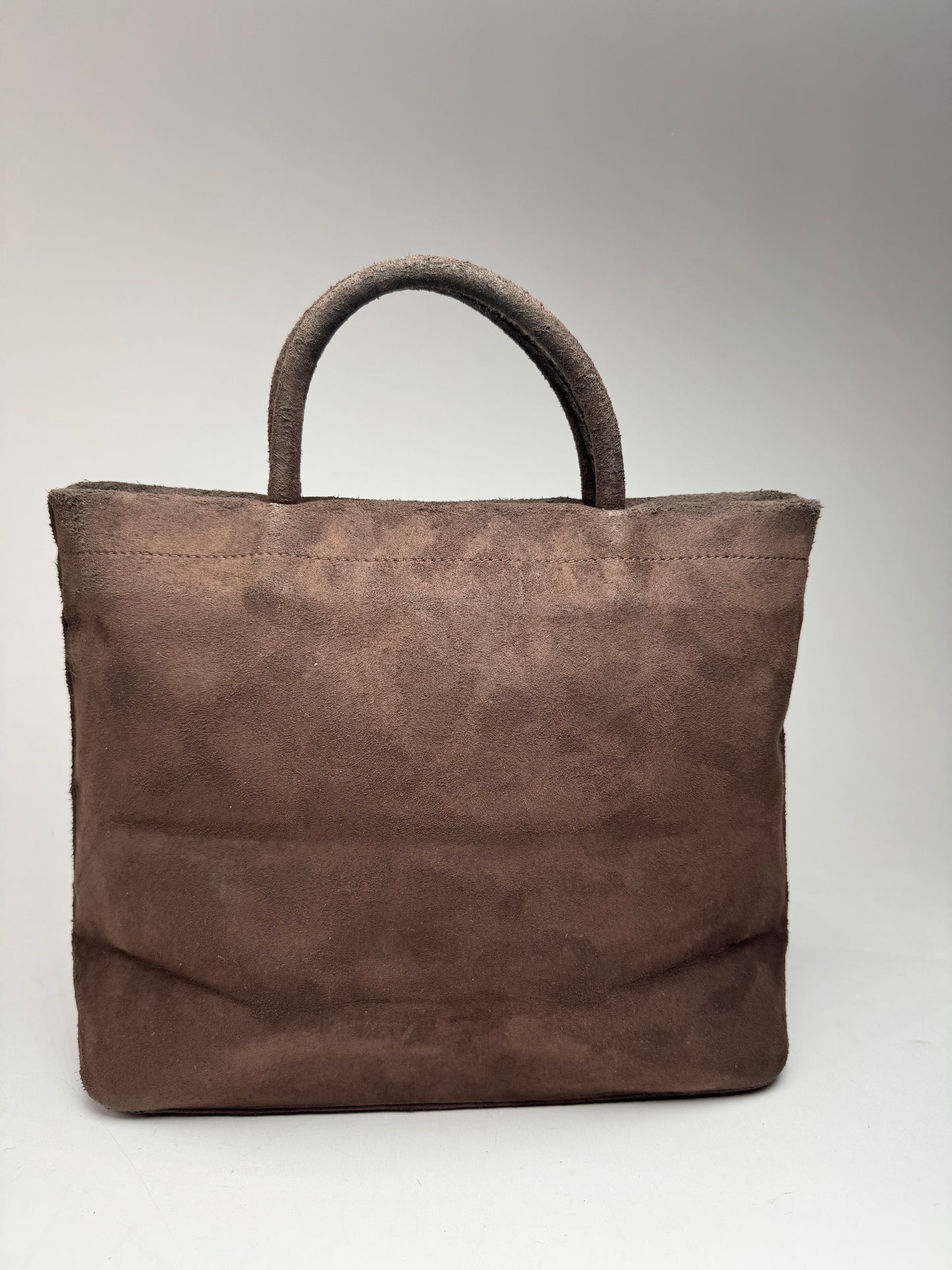 Vintage Balenciaga Suede Bag Brown