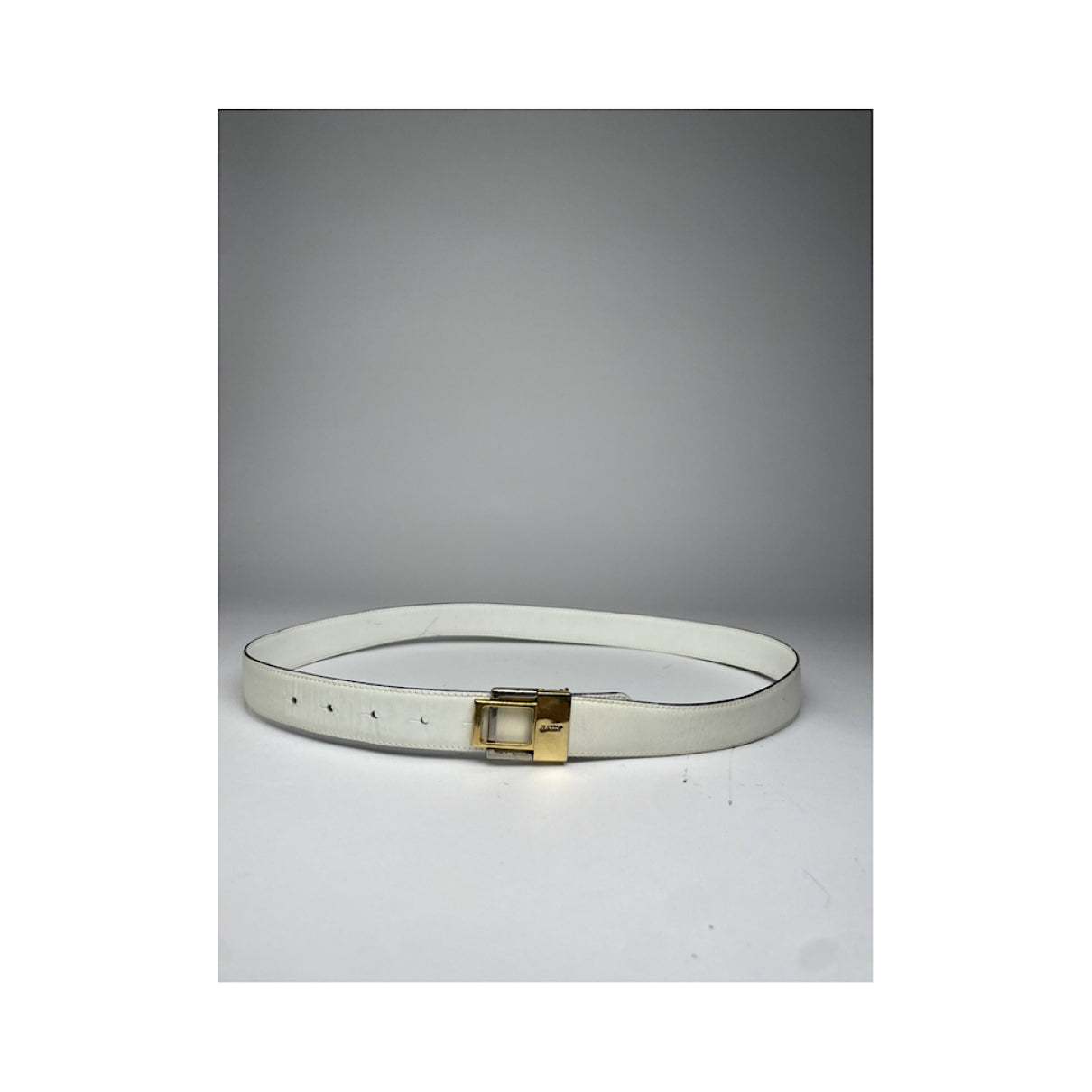 Bally White Leather Belt image 5