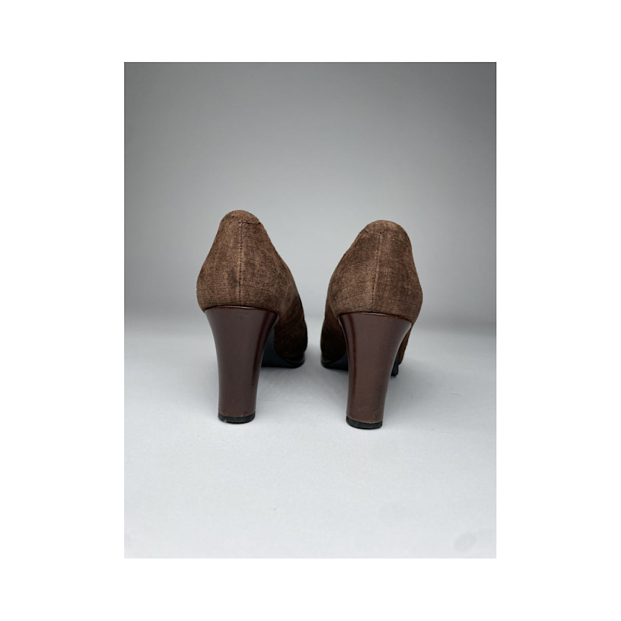 Yves Saint Laurent Brown Leather Heel image 5