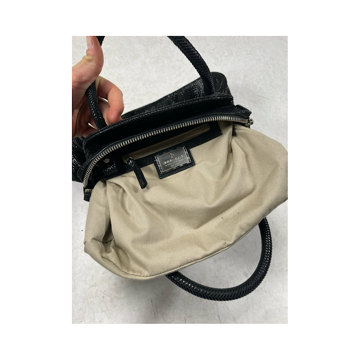 Giorgio Armani Black Leather Handbag image 5