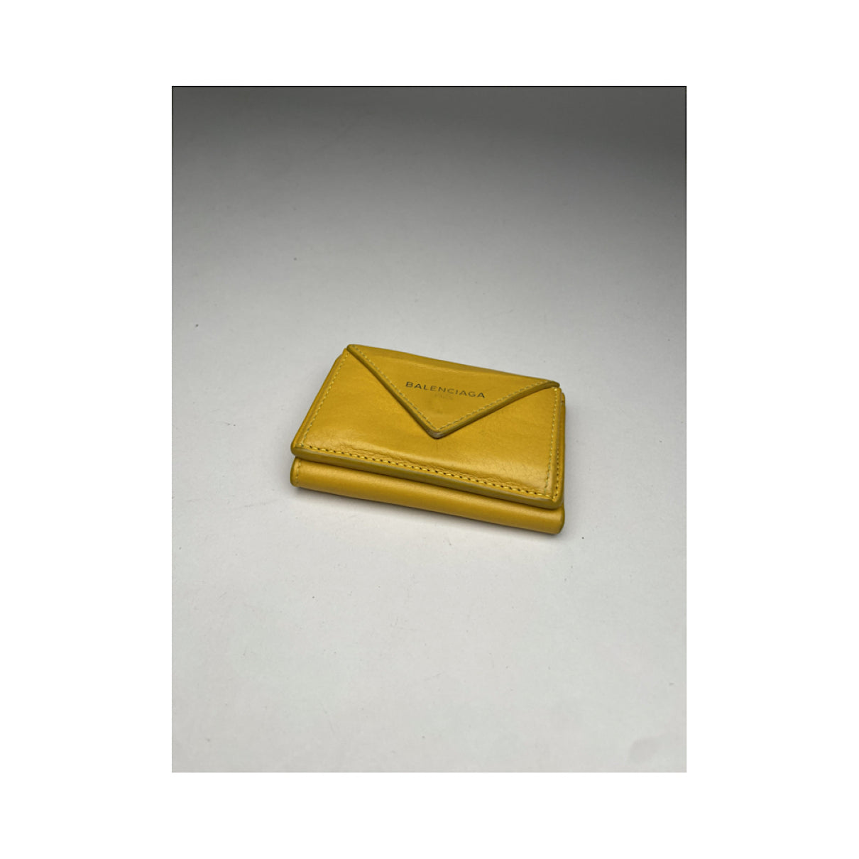 Balenciaga Yellow Leather Wallet image 5