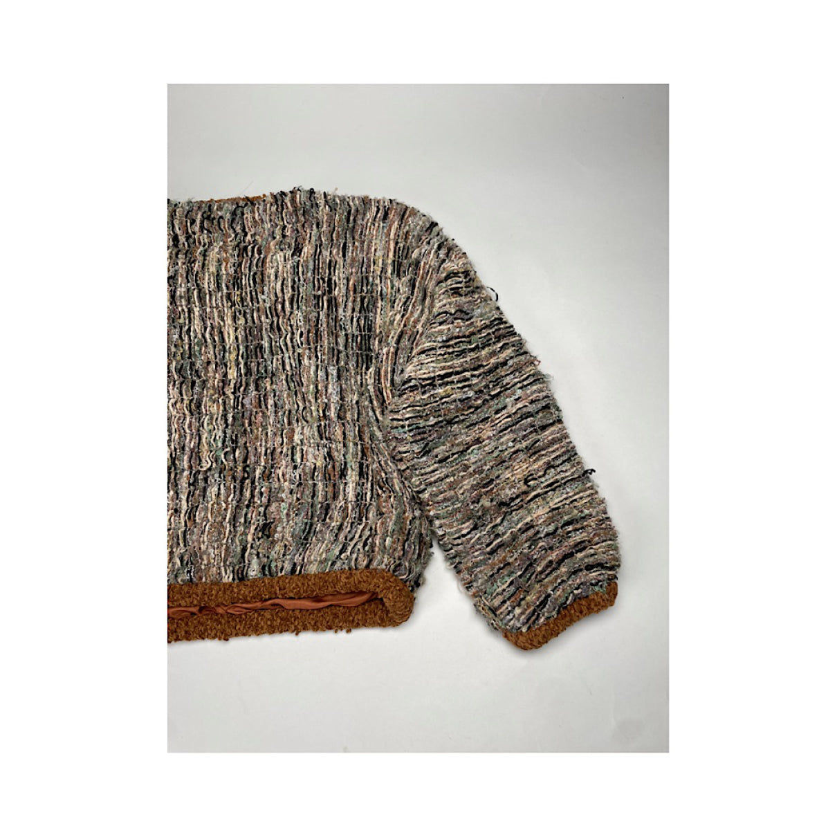 Emilio Pucci Brown Leather Knitwear image 5