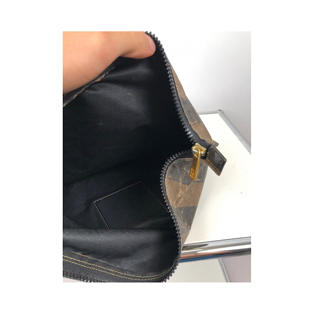 Fendi Baguette Black Leather Purse image 5