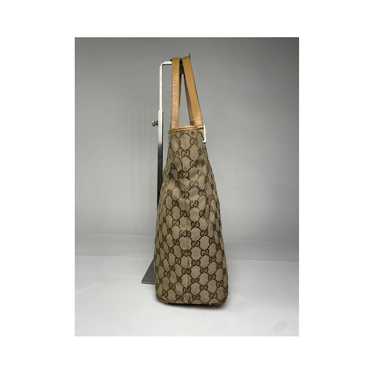 Gucci Jackie Vintage Beige Cotton Handbag image 5