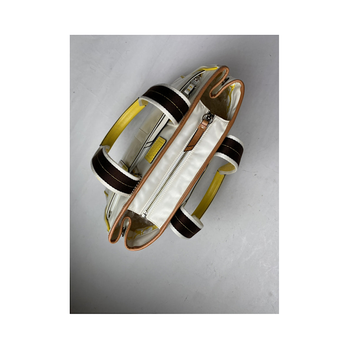 Coach Mercer satchel 24 White Cotton Handbag image 5