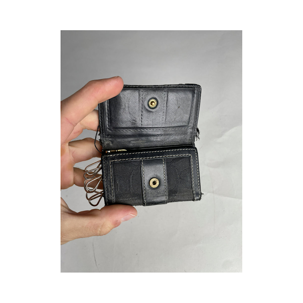 Coach Black Leather Purse image 5