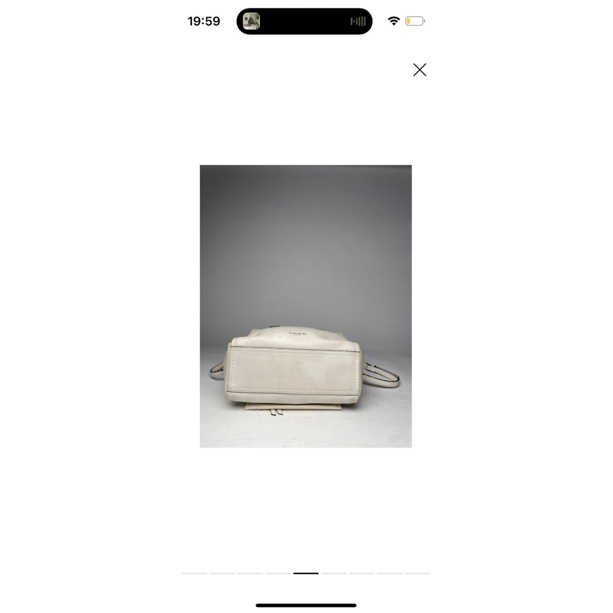 Coach Large Scout Hobo White Leather Handbag image 5