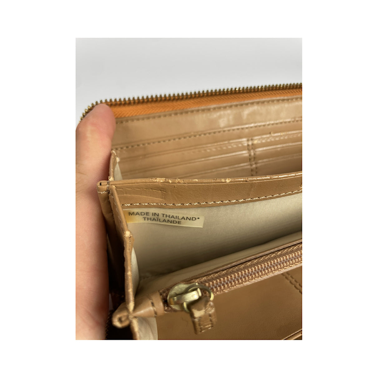 Coach Cartable mini sierra Orange Leather Wallet image 5