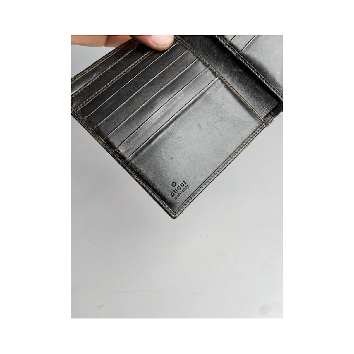 Gucci Jackie Vintage Beige Leather Wallet image 5