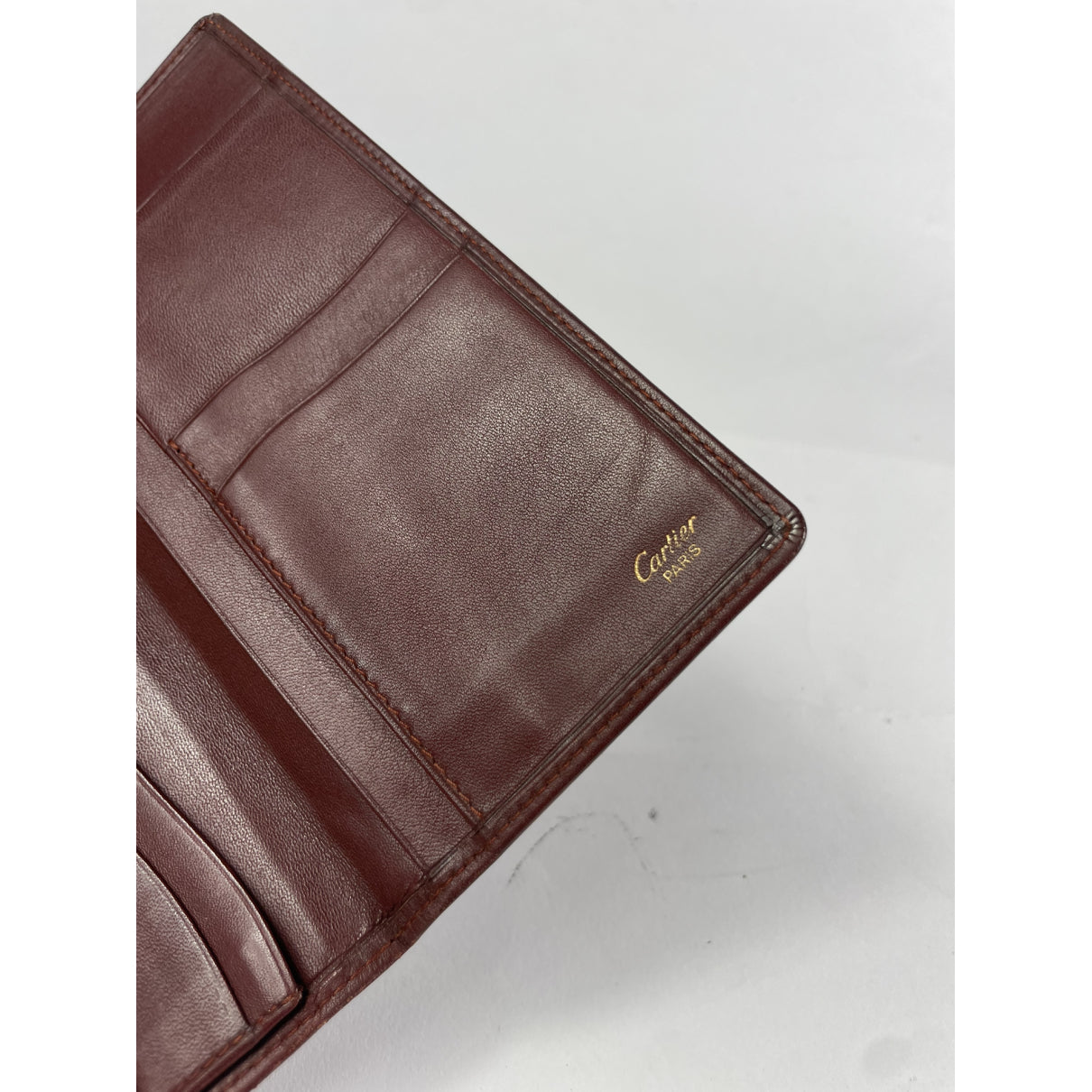 Cartier Burgundy Patent Leather Purse image 5