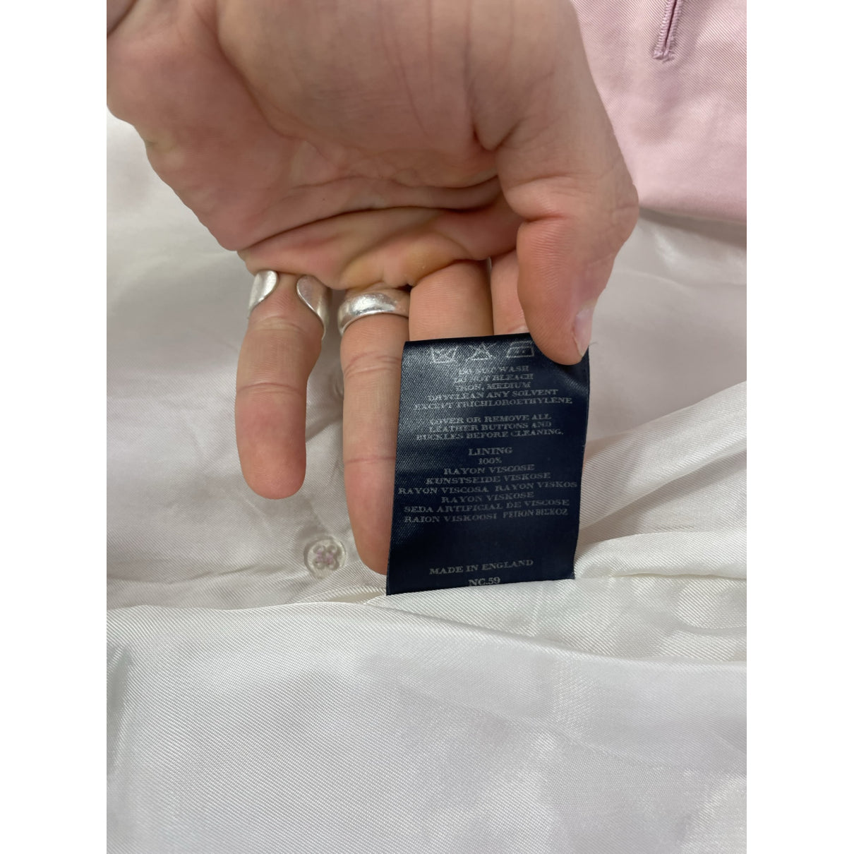 Burberry Camden Pink Cotton Coat image 5