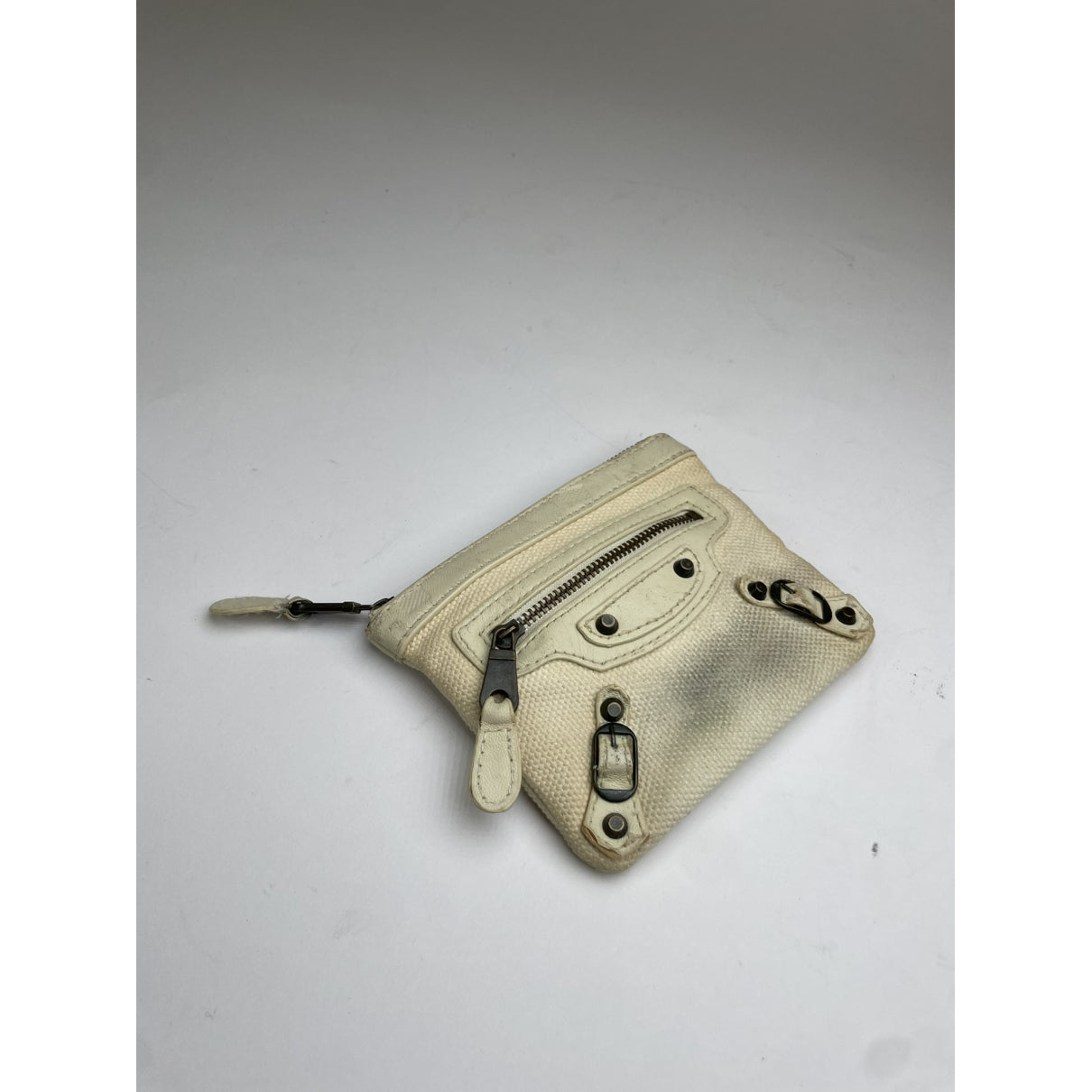 Balenciaga White Cotton Purse image 5