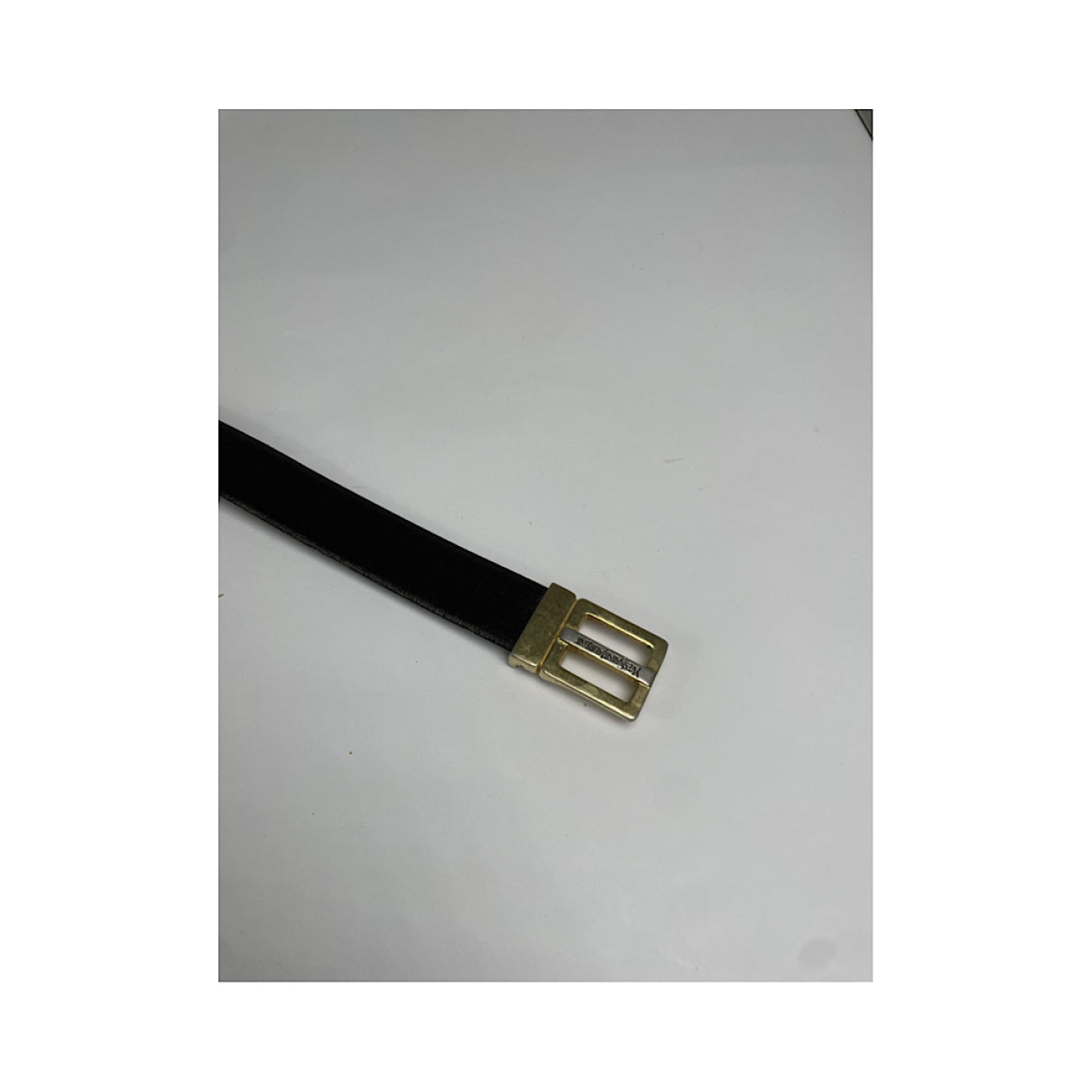 Yves Saint Laurent Black Leather Belt image 5