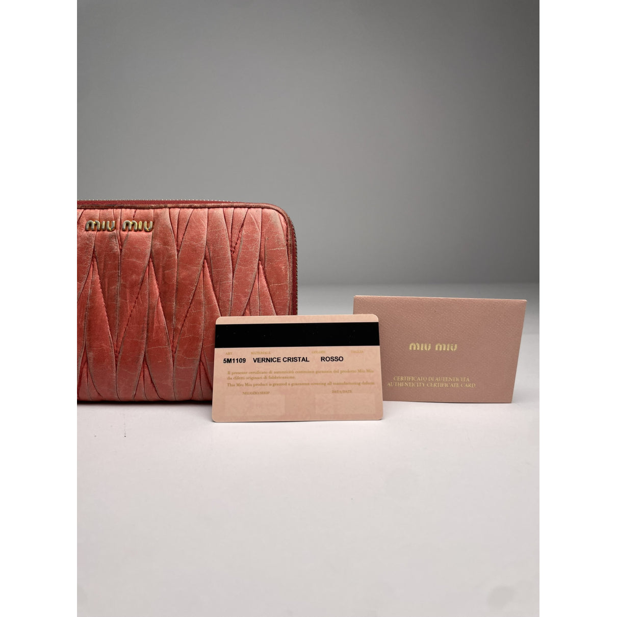 Miu Miu Red Leather Wallet image 5