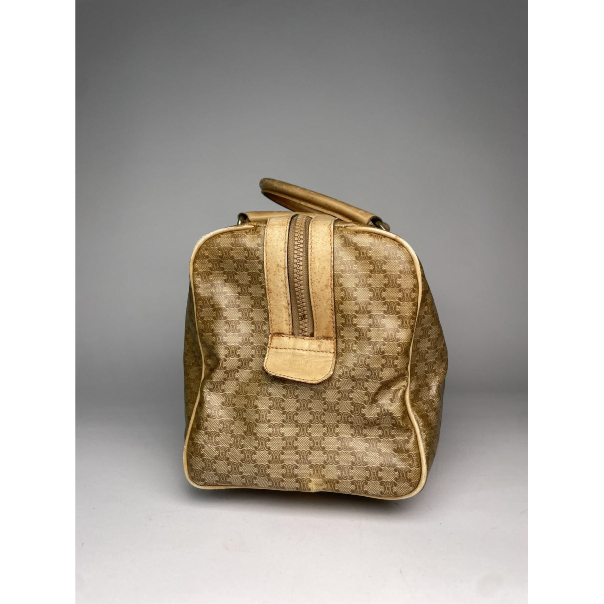 Celine SAC SEAU Gold Leather Handbag image 5