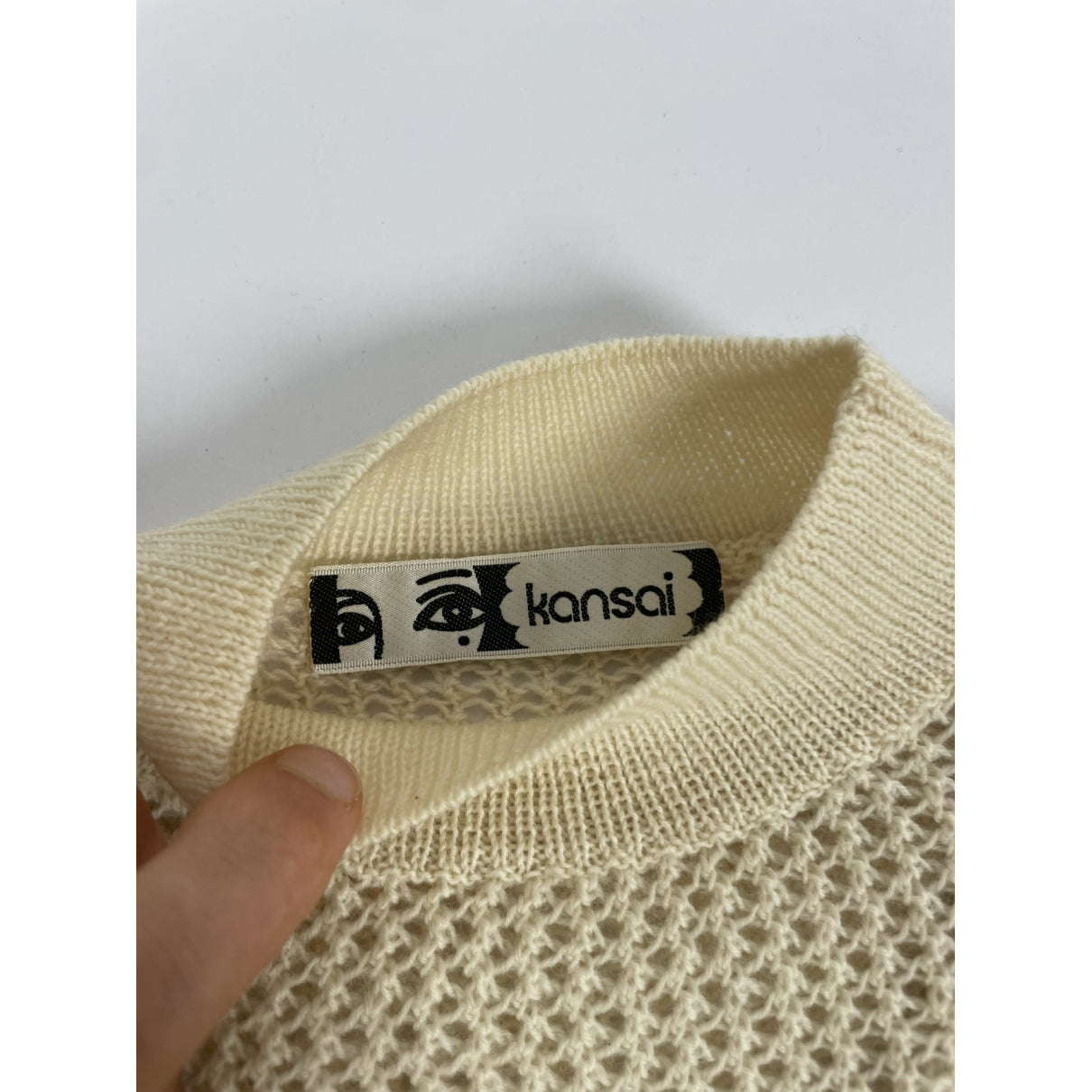 Kansai Yamamoto Beige Wool Knitwear image 5