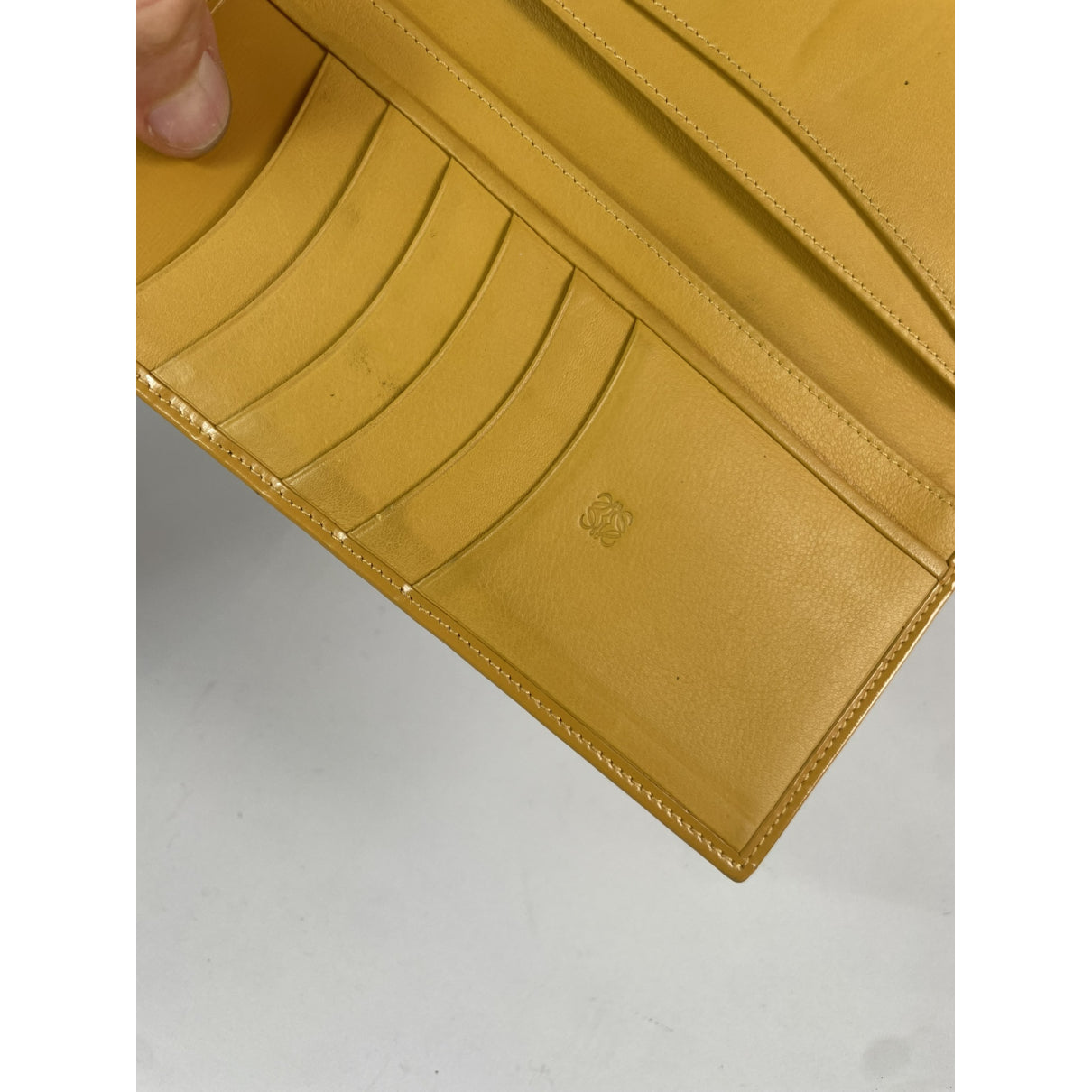 Loewe Puzzle Yellow Leather Wallet image 5