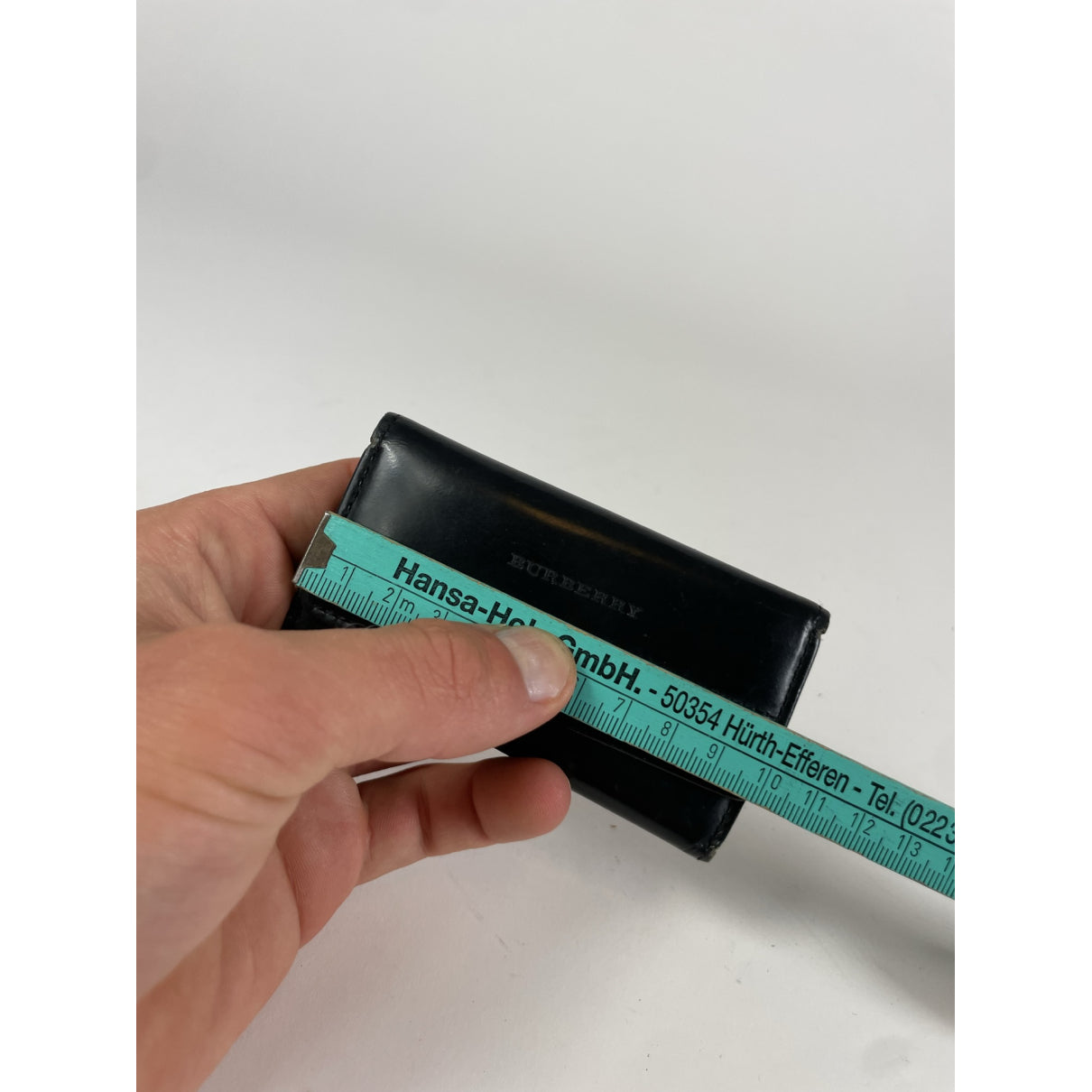 Burberry Black Leather Purse image 5