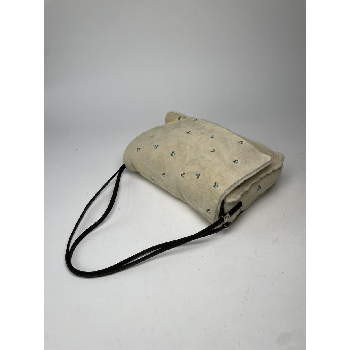 Gianni Versace Beige Wool Handbag image 5