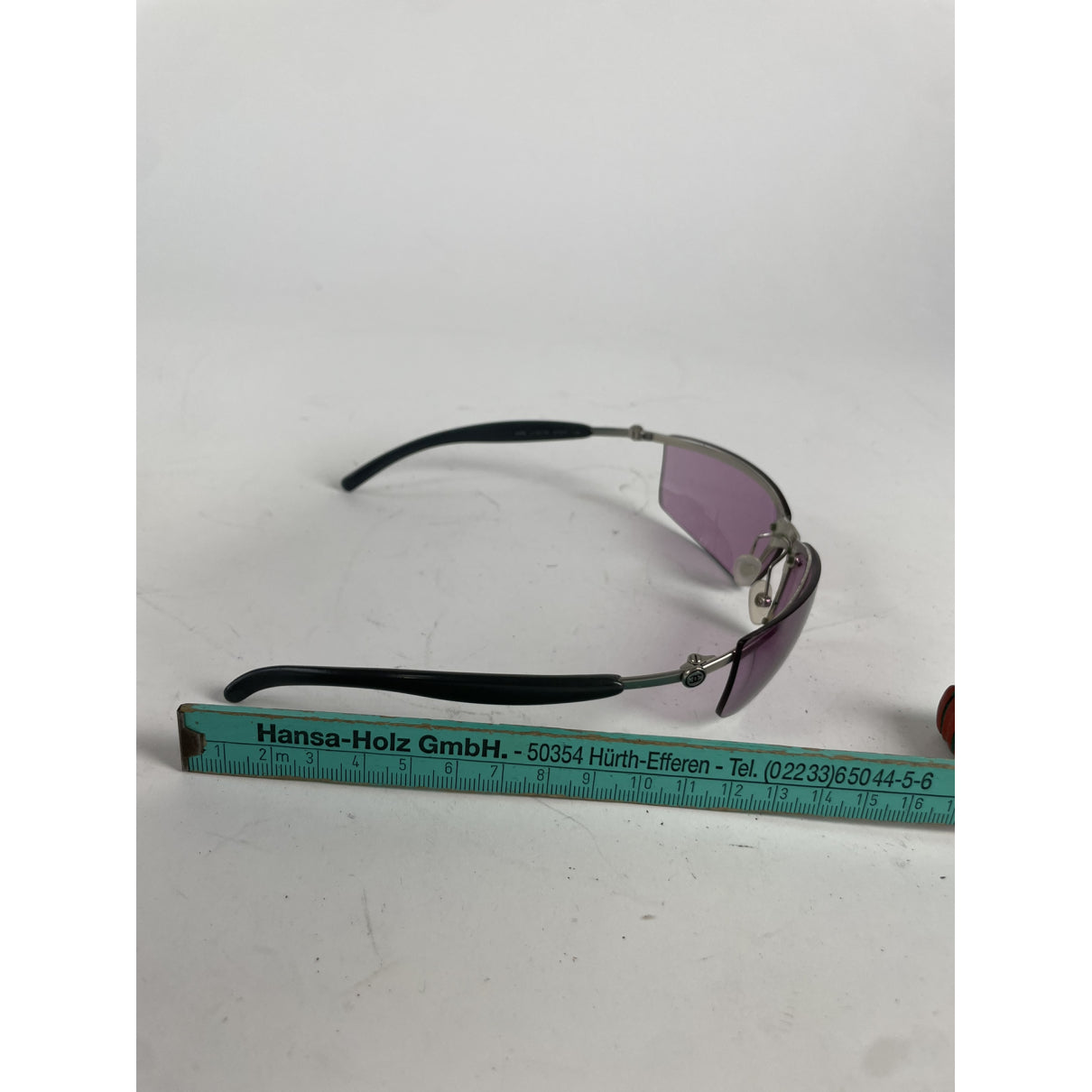 Chanel Purple Metal Sunglasses image 5