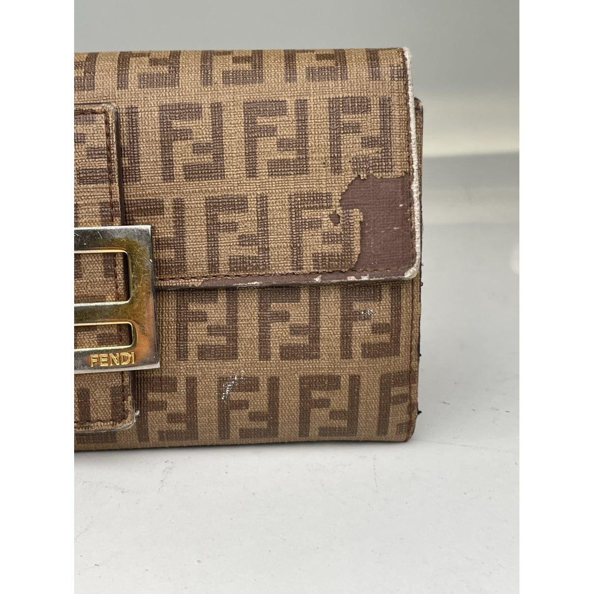 Fendi Baguette Brown Leather Wallet image 5