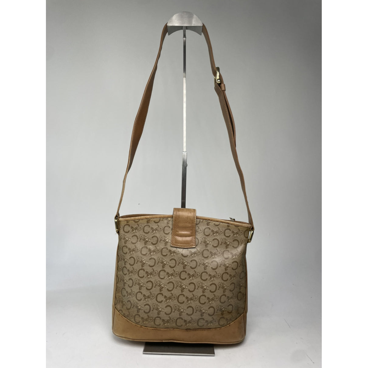 Celine SAC SEAU Brown Leather Handbag image 5