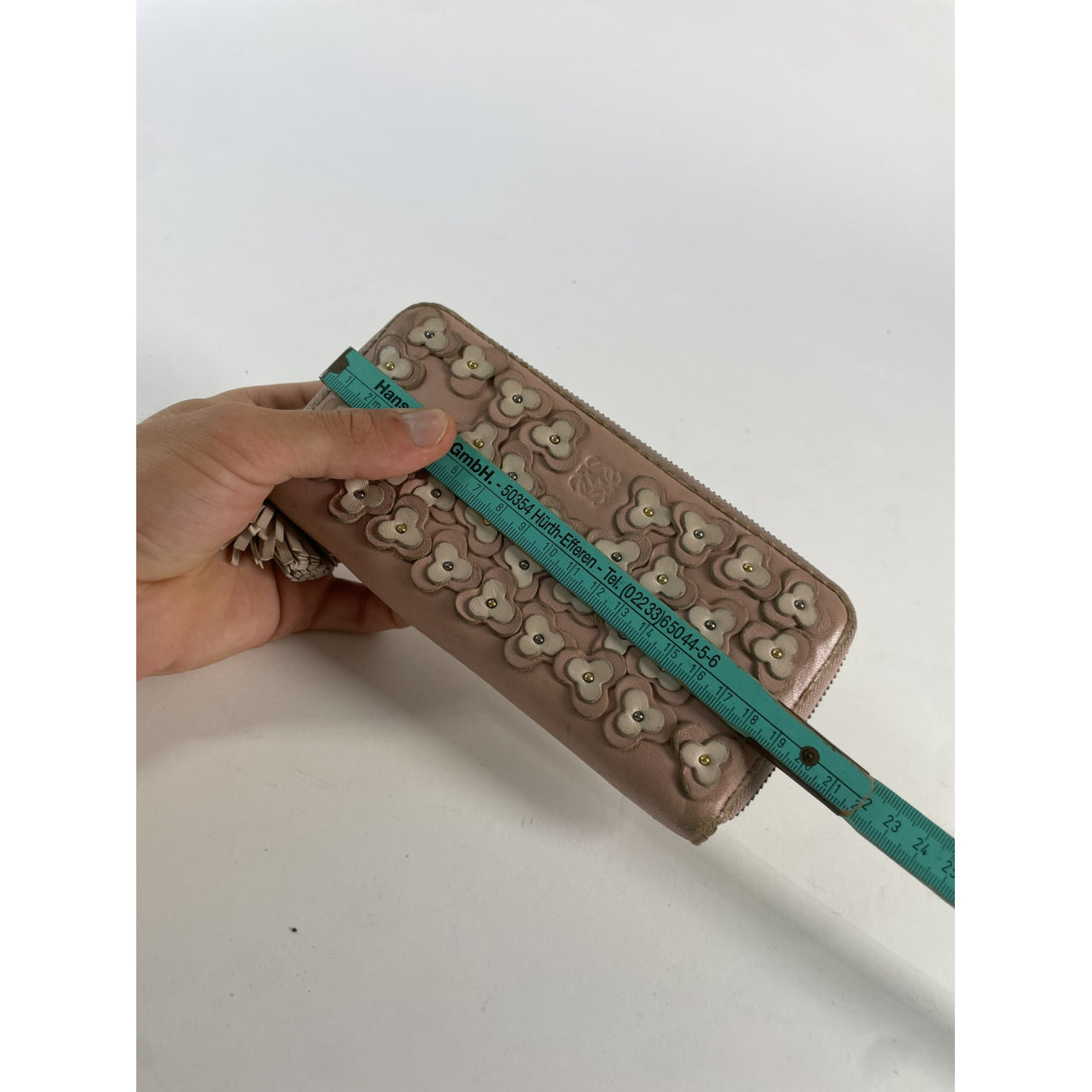 Loewe Puzzle Pink Leather Wallet image 5