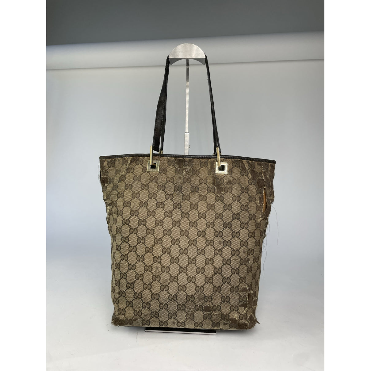 Gucci Jackie Vintage Beige Cotton Handbag image 5