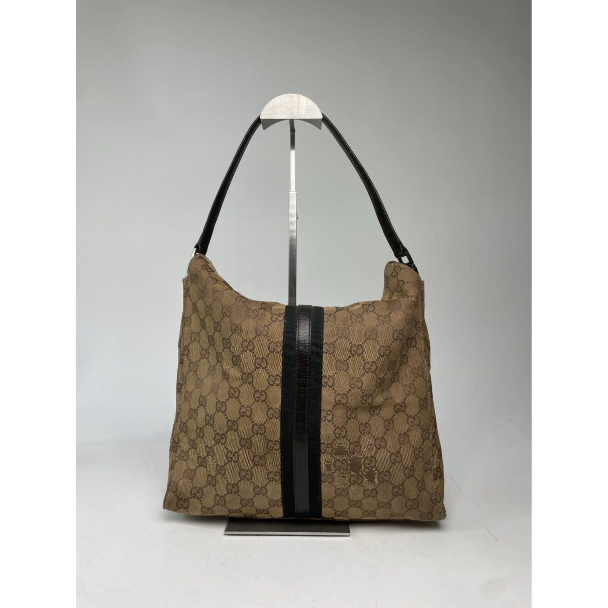 Gucci Jackie Vintage Beige Cotton Handbag image 5