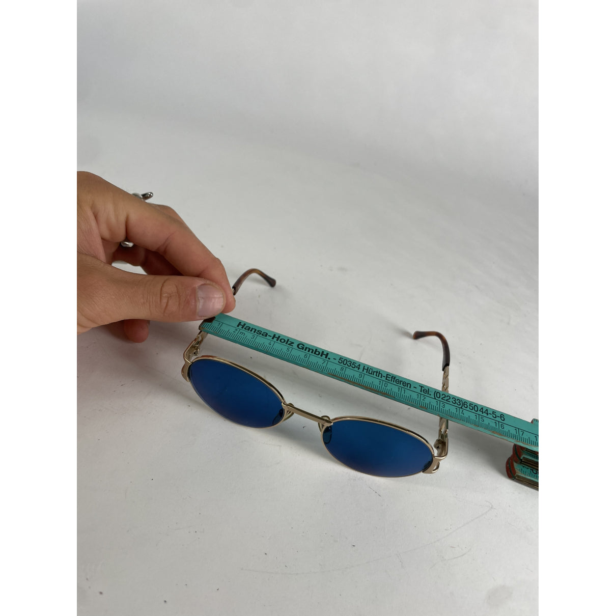 Fendi Gold Metal Sunglasses image 5