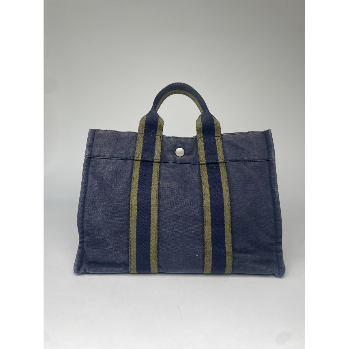 Hermès Navy Cotton Handbag image 5
