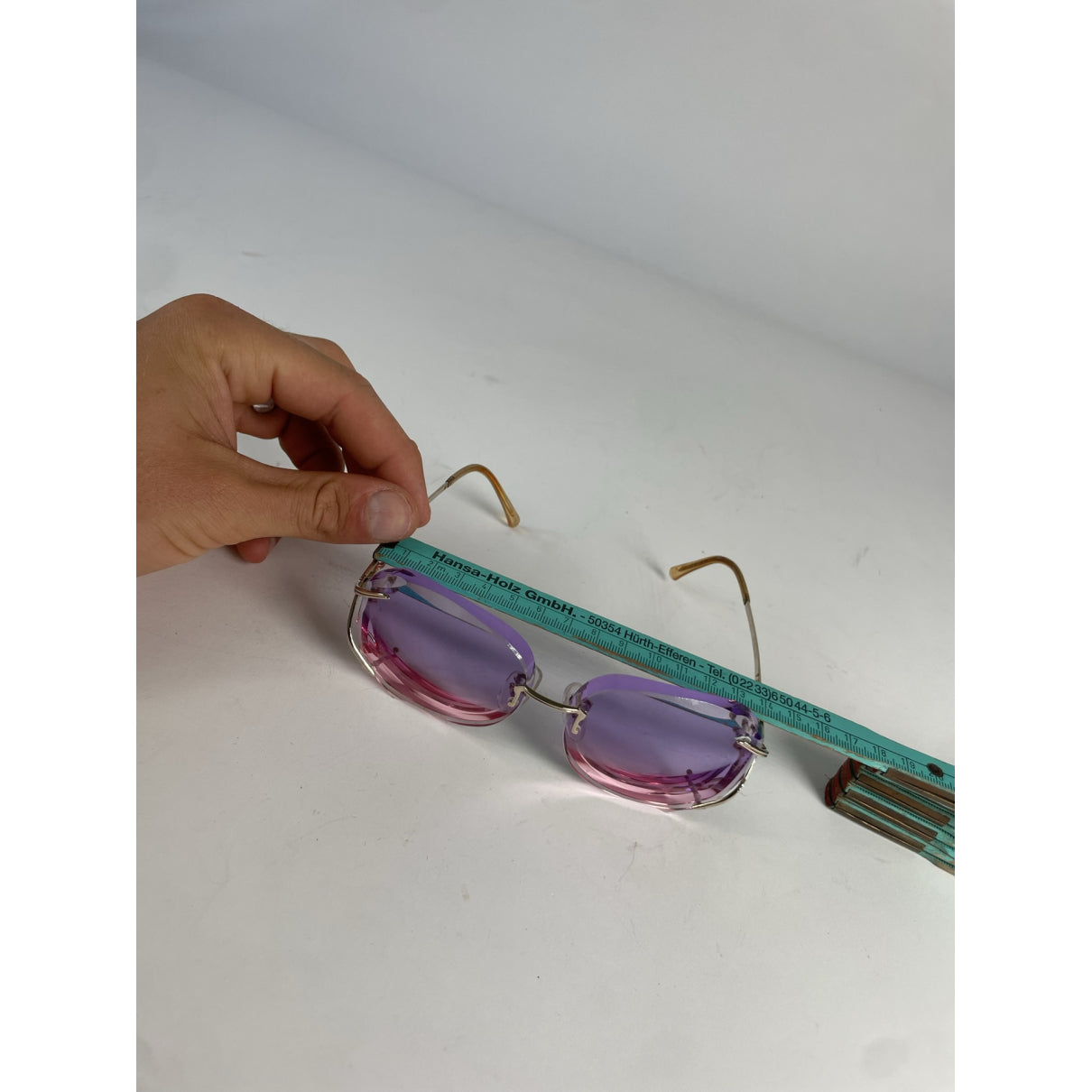 Yves Saint Laurent Purple Metal Sunglasses image 5