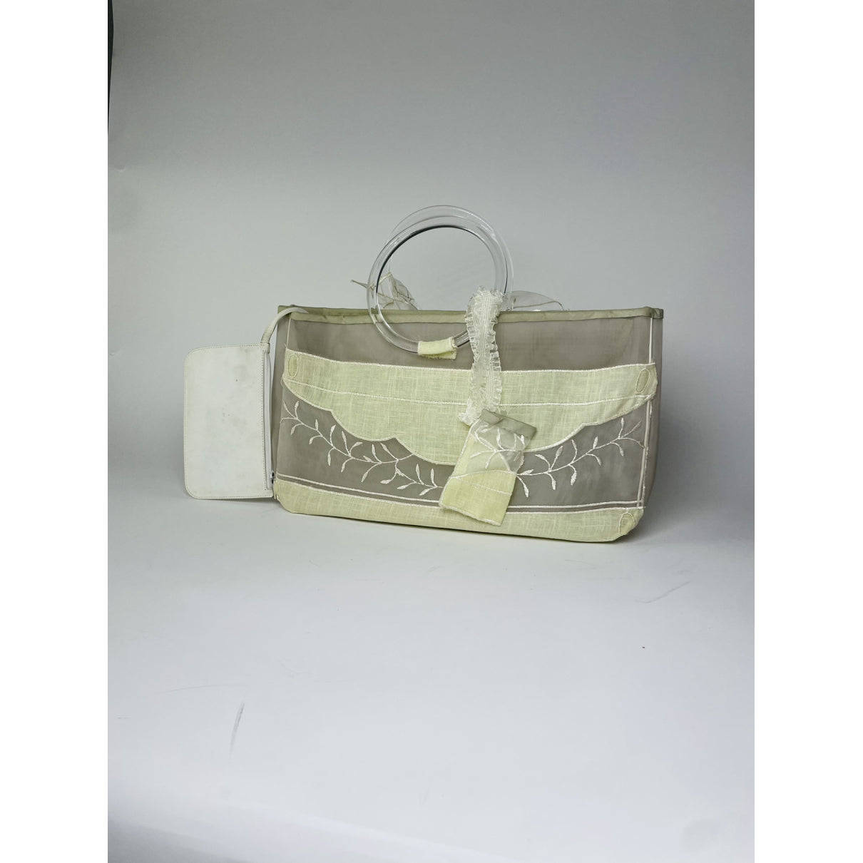 Gucci White Leather Handbag image 5