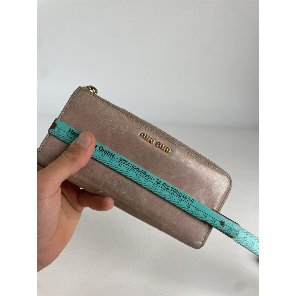 Miu Miu Beige Leather Wallet image 5