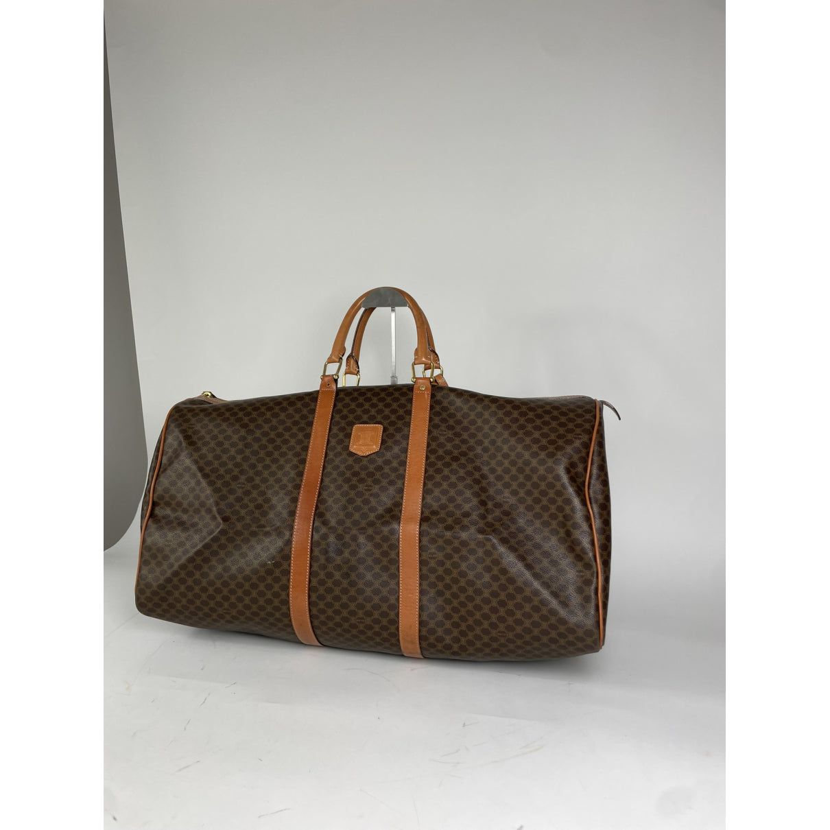 Celine Brown Leather Travel Bag image 5