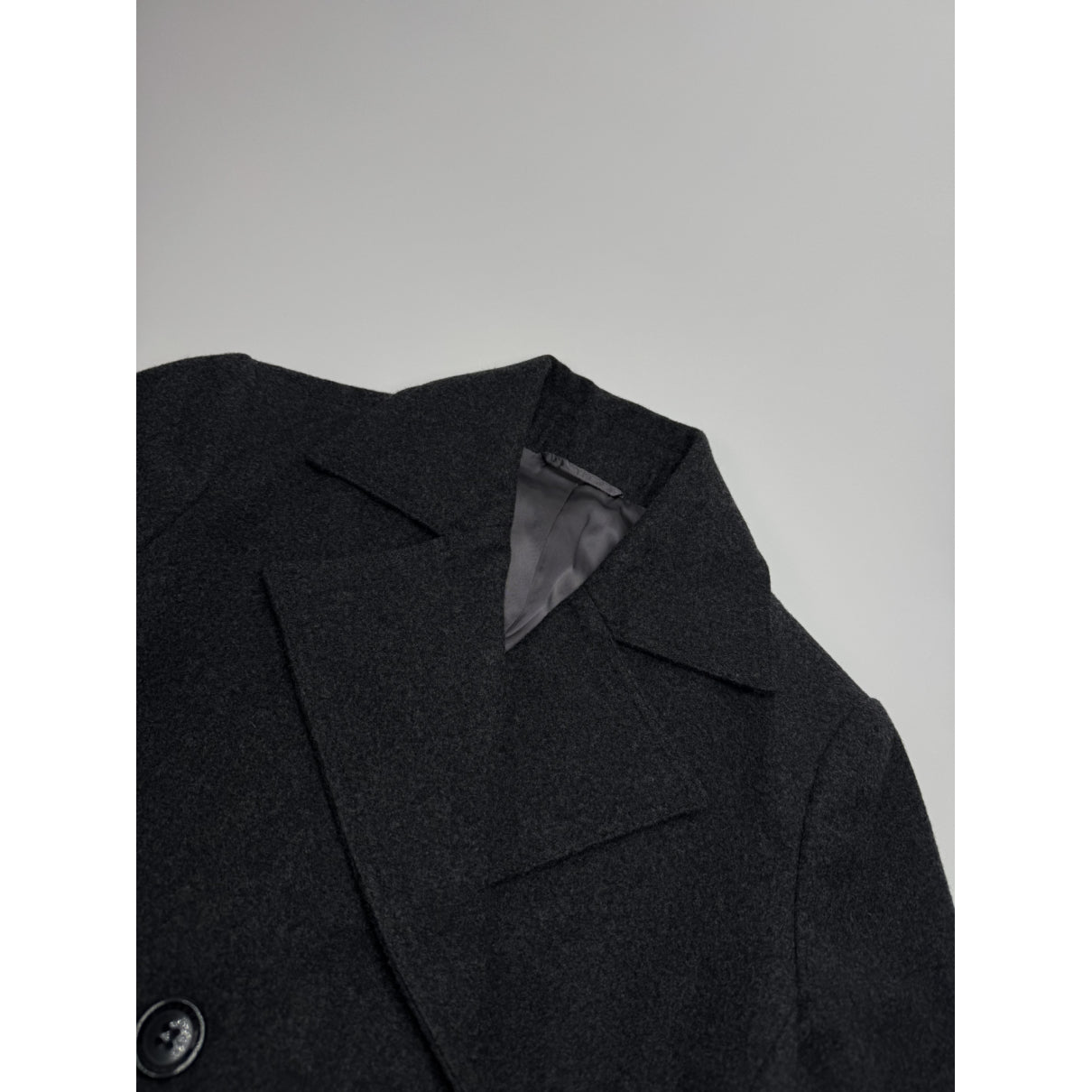 Burberry Kensington Anthracite Wool Trench Coat image 5