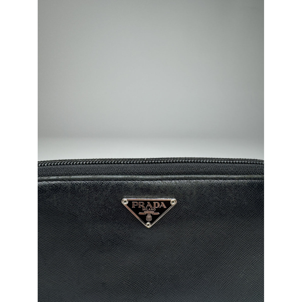 Prada Tessuto Black Leather Wallet image 5