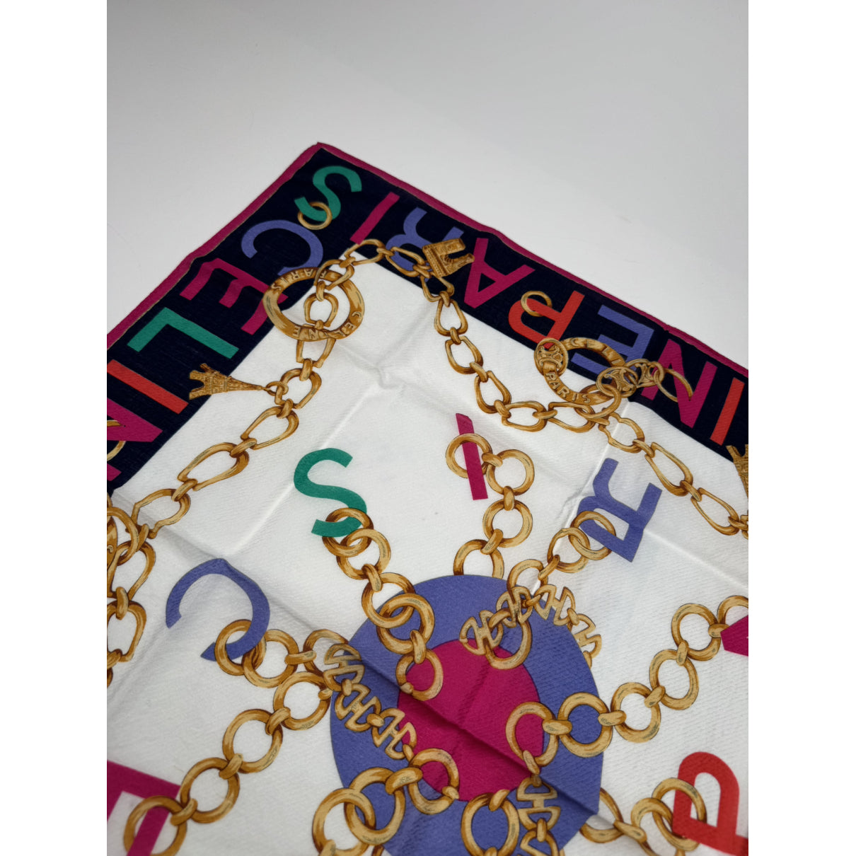 Celine Multicolour Silk Scarf image 5