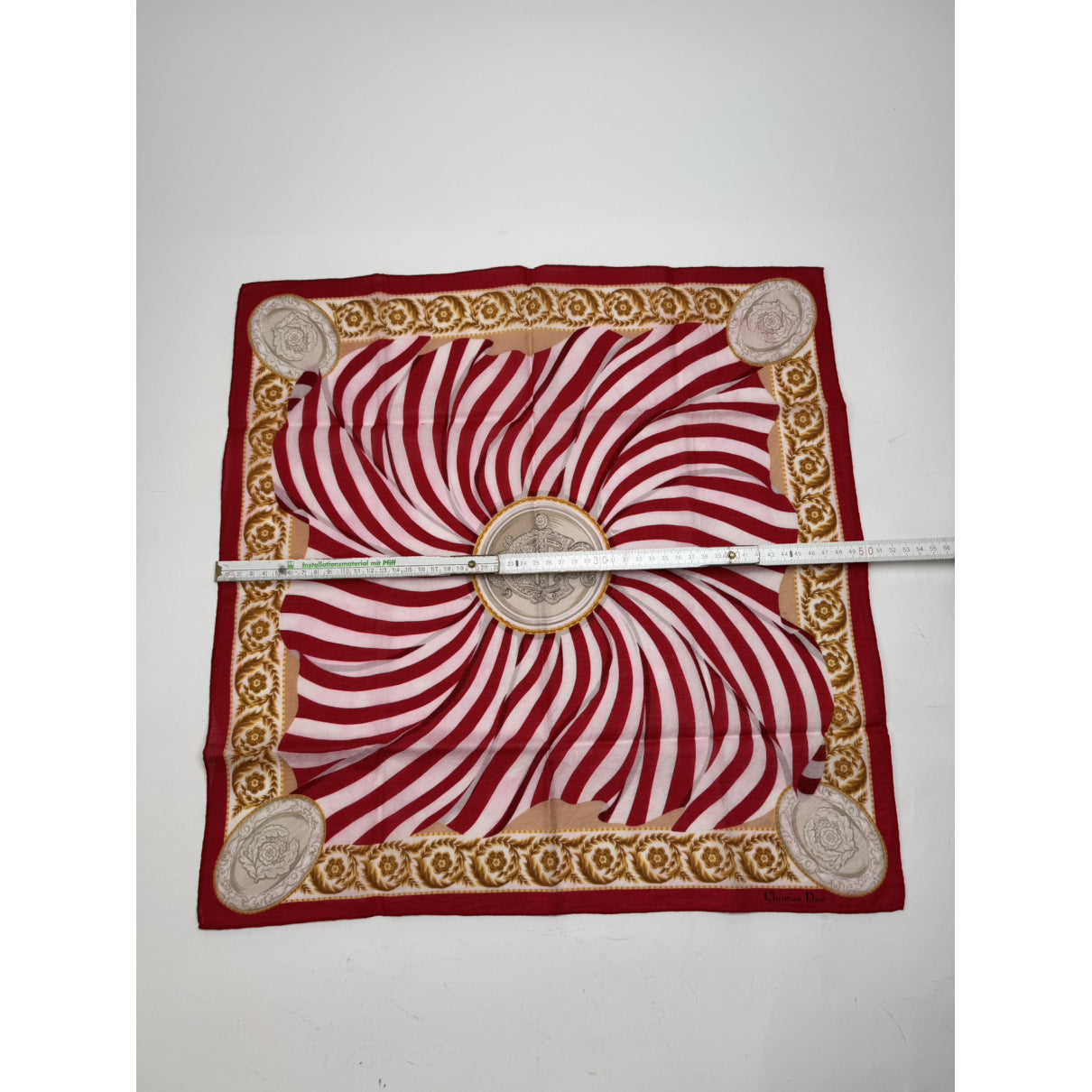 Dior Mitzah ABCDior Red Silk Scarf image 5