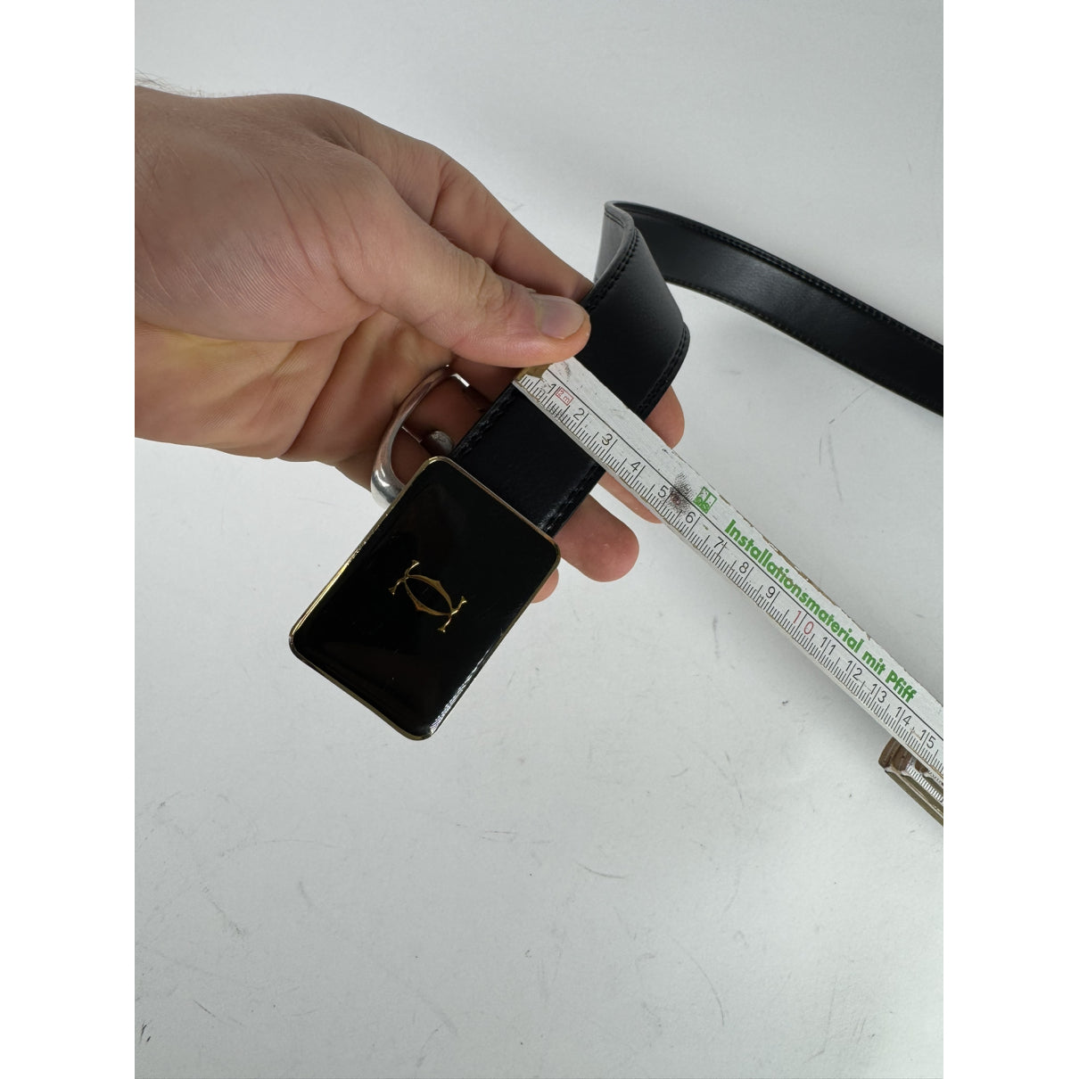 Cartier Black Leather Belt image 5