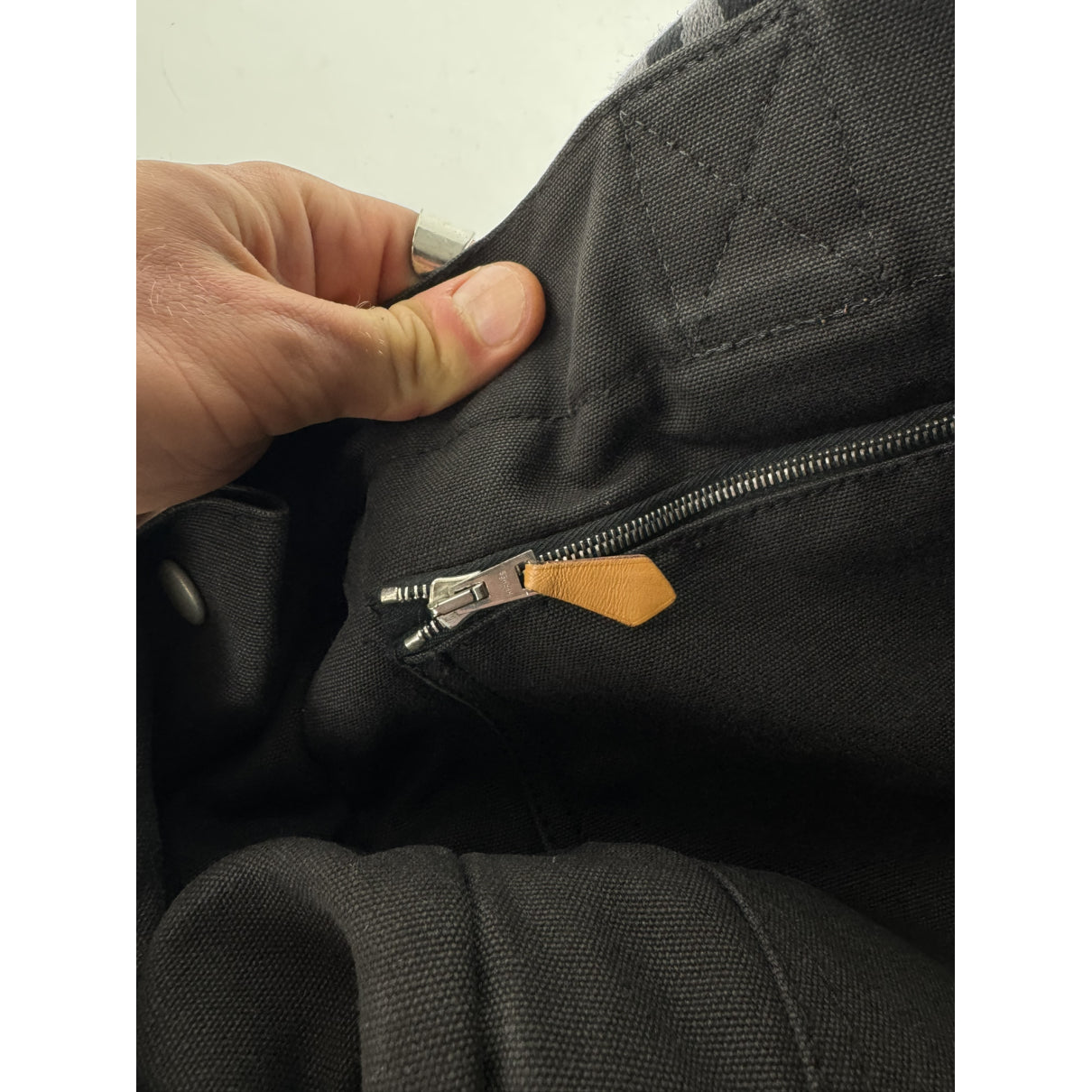 Hermès Black Cotton Handbag image 5