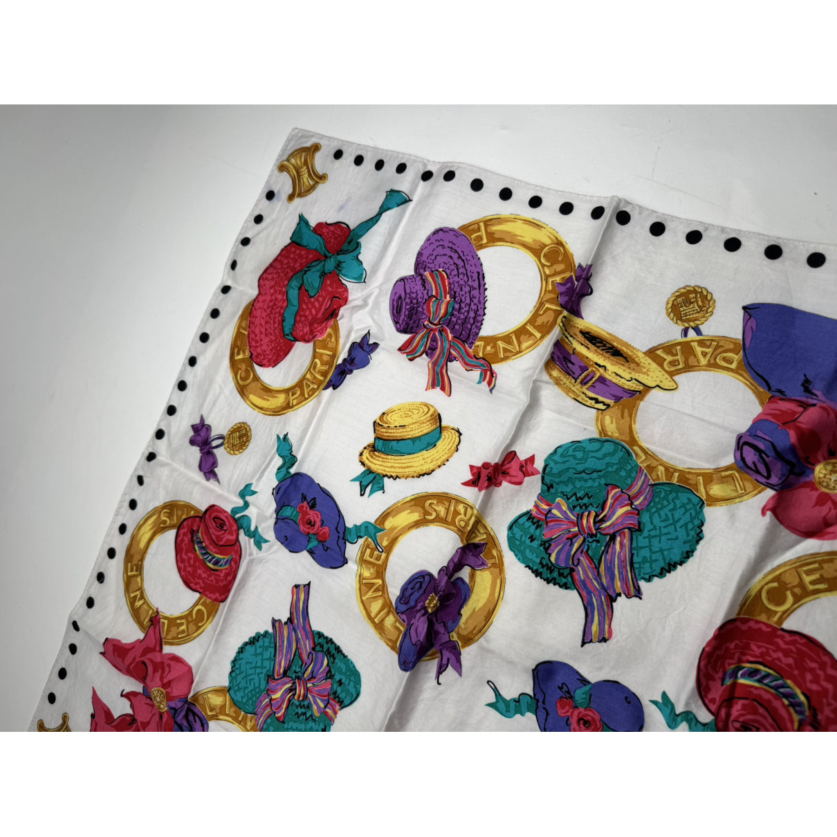 Celine Multicolour Silk Scarf image 5